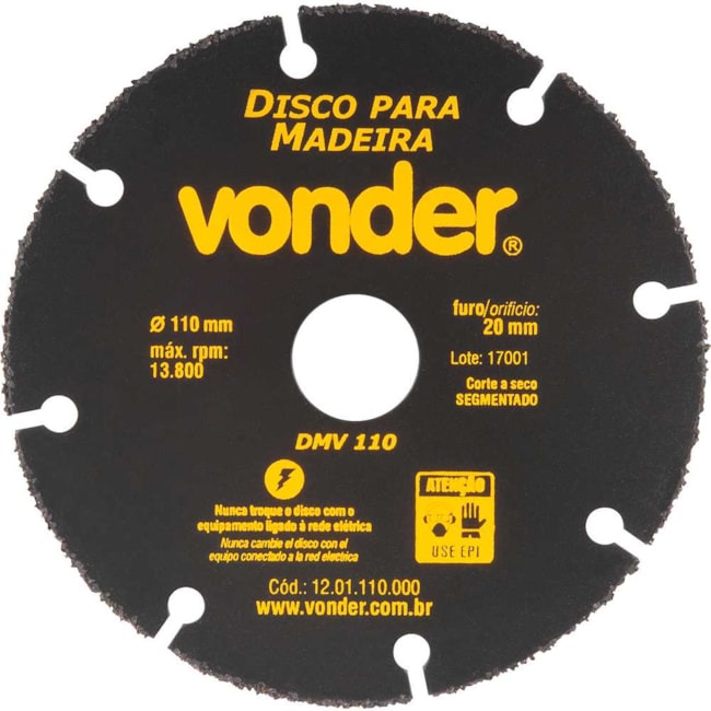 Disco de Corte para Madeira 110mmX20mm DMV110 1201110000 VONDER-0b9ac79e-ee07-4fed-a1f3-28b500518d1f