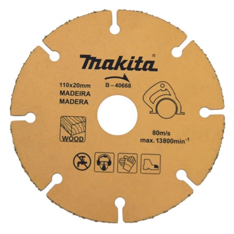 Disco de Corte para Madeira 110x20mm B-40668 MAKITA-7282ac2f-e460-4b66-a26f-6fc903aefa9d