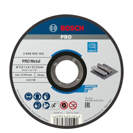 Disco de corte PRO Metal 4.1/2