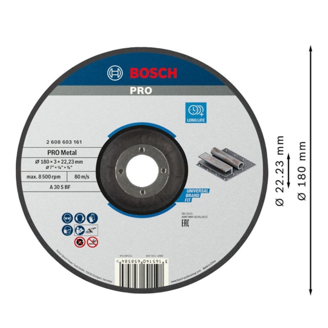 Disco de corte PRO Metal 7