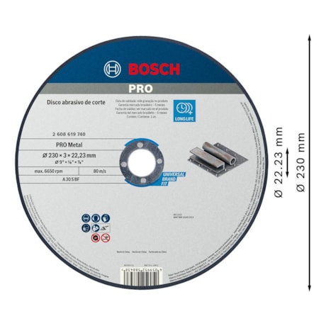 Disco de Corte PRO Metal 9