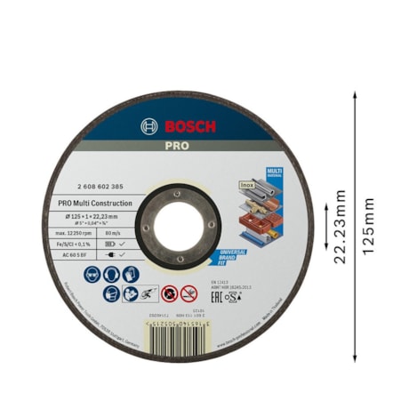 Disco de corte PRO Multi Construction 5