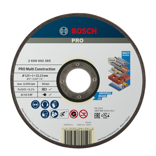 Disco de corte PRO Multi Construction 5