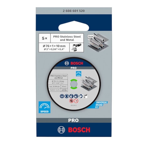 Disco de Corte PRO Stainless Steel and Metal 3
