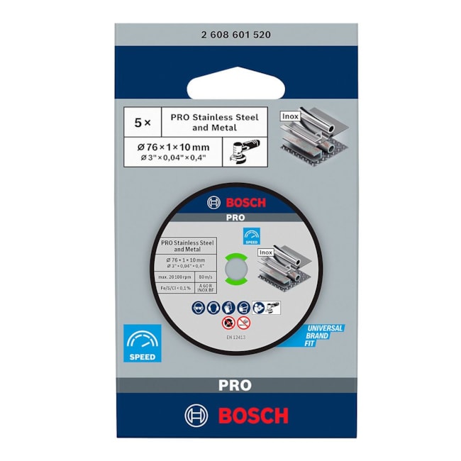 Disco de Corte PRO Stainless Steel and Metal 3