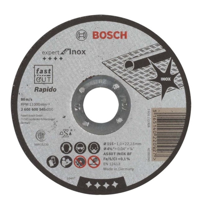 Disco de Corte PRO Stainless Steel and Metal 4.1/2