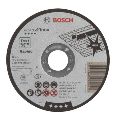 Disco de Corte PRO Stainless Steel and Metal 4.1/2