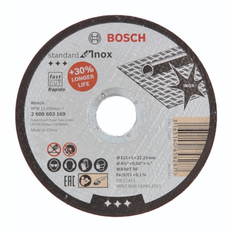 Disco de Corte PRO Stainless Steel and Metal  4.1/2