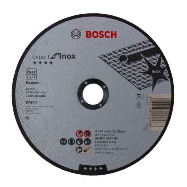 Disco de Corte PRO Stainless Steel and Metal 7