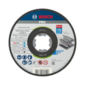 Disco de Corte PRO Stainless Steel and Metal X-Lock 4.1/2