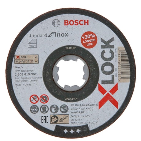 Disco de Corte PRO Stainless Steel and Metal X-Lock 4.1/2