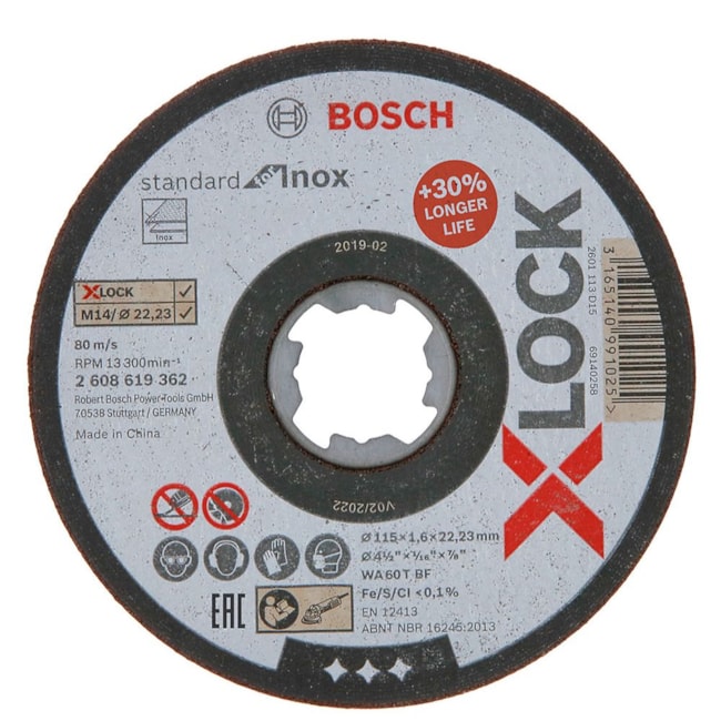 Disco de Corte PRO Stainless Steel and Metal X-Lock 4.1/2