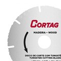 Disco de Corte Tugstênio 110mm x 20mm para Madeira 61346 CORTAG