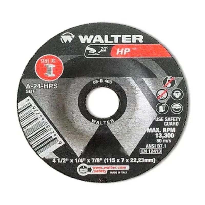 Walter Ratti Inox Disco de Desbaste Inox 4.1/2