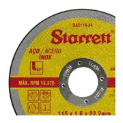 Disco de Desbaste para Ferro 4.1/2 DAD115-54X STARRETT