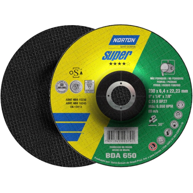 Disco de Desbaste para Ferro e Metal 9