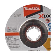 Disco de Desbaste para Ferro Inox 5" x 1/4" x 7/8" E-00402 X-LOCK MAKITA