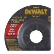 Disco de Desbaste para Metal 4.1/2" X 1/4" X 7/8" DW44540 DEWALT