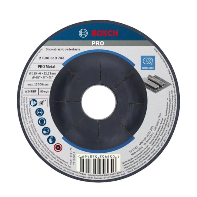 Disco de Desbaste Pro Metal 4.1/2