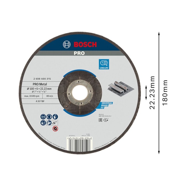 Disco de Desbaste PRO Metal 7