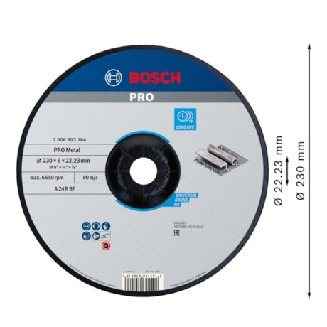 Disco de Desbaste PRO Metal 9