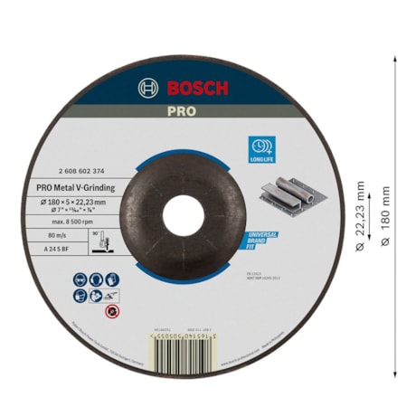 Disco de Desbaste PRO Metal V-Grinding 7