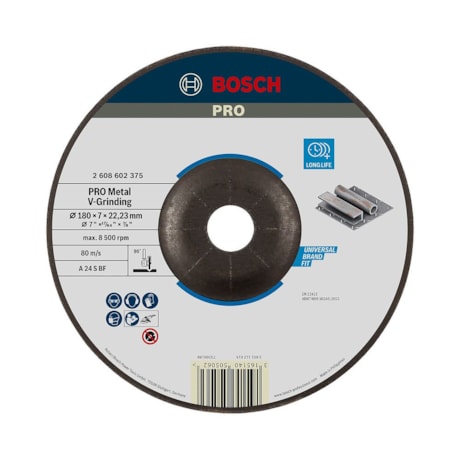Disco de desbaste PRO Metal V-Grinding 7