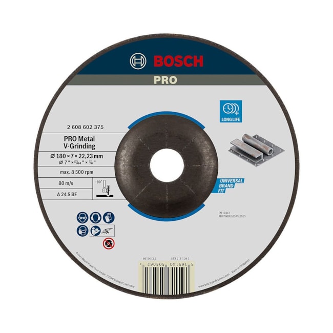 Disco de desbaste PRO Metal V-Grinding 7