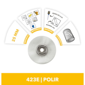 Disco de Feltro para Polir 1