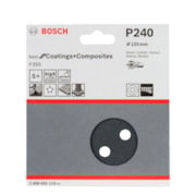 Disco de Lixa 5" Grão 240 com 8 Furos 5 Peças 2608605119 BOSCH