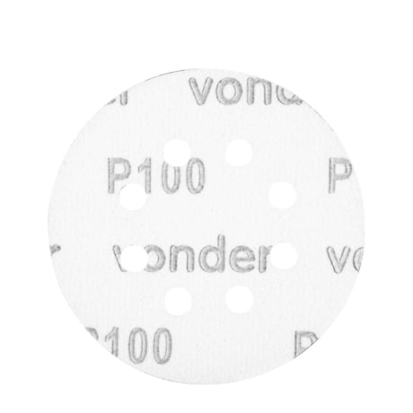 Disco de Lixa com Costado em Pluma 125mm Grão 100 8 Furos com 10 Peças 1258355100 VONDER-656f5f0f-85b3-4ae2-9dc0-e95b96c17199