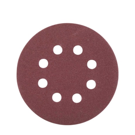 Disco de Lixa com Costado em Pluma 125mm Grão 100 8 Furos com 10 Peças 1258355100 VONDER-3622f9d0-2008-4cfd-9ac1-45235735a34e