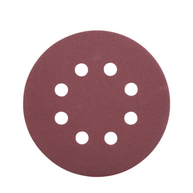Disco de Lixa com Costado Pluma 125mm Grão 180 8 Furos com 10 Peças 12.58.355.180 VONDER-3762ff08-2f74-4750-a274-7fd051f3dc80