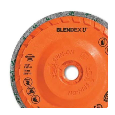 Disco de Lixa Inox 4/1/2'' M14 BLENDEX U CUP WALTER ABRASIVOS-f0e676ac-da85-410e-818a-d227f28f711b