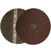 Disco de Lixa para Aço 7" 7/8" Grão 100 Fibra Metalite F 247 NORTON