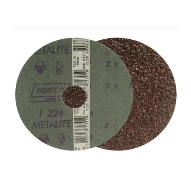 Disco de Lixa para Ferro 4.1/2'' Grão 16 F 224 NORTON-44841550-9986-450e-b5de-8828d2a8fcc8