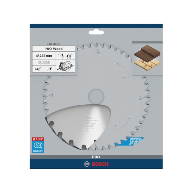 Disco de Serra Circular BOSCH PRO Wood 9.1/4