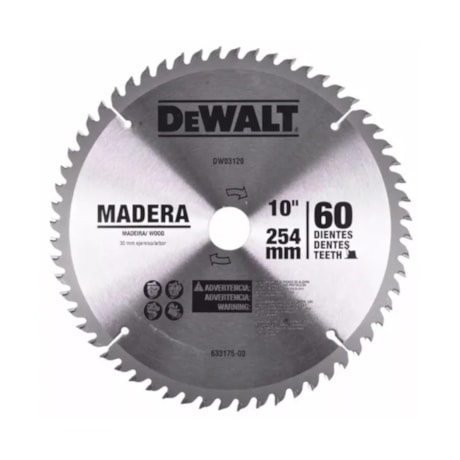 Disco de Serra Circular para Madeira 10'' X 60 Dentes DWA03120 DEWALT-3c933ea0-e056-4c64-b2ca-a31c393eab2d