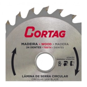 Disco de Serra Circular para Madeira 110mm 24 Dentes 60864 CORTAG