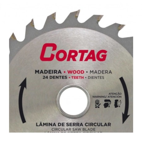 Disco de Serra Circular para Madeira 110mm 24 Dentes 60864 CORTAG-ab6d6efb-181f-4c2c-86e4-205f46f641cf