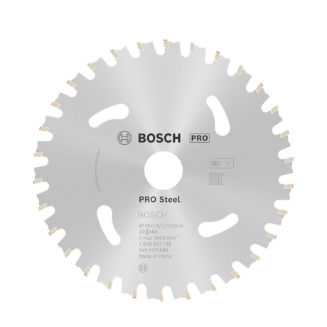 Disco de Serra Circular PRO Steel Cordles 5.3/8