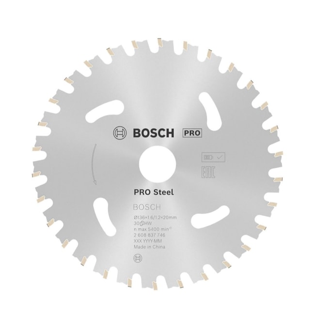 Disco de Serra Circular PRO Steel Cordles 5.3/8