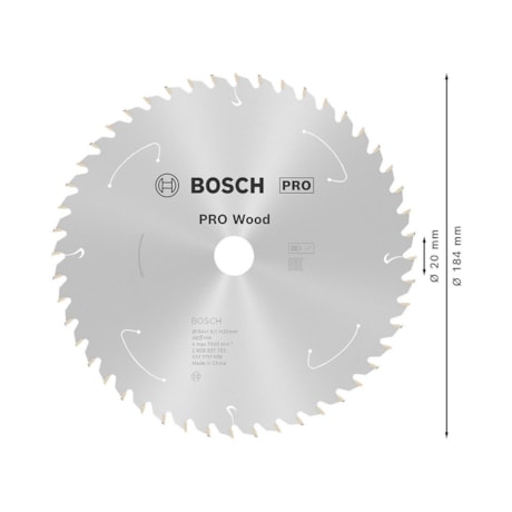 Disco de Serra Circular PRO Wood Cordless 7.1/4