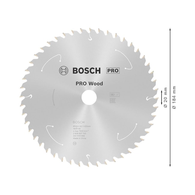 Disco de Serra Circular PRO Wood Cordless 7.1/4