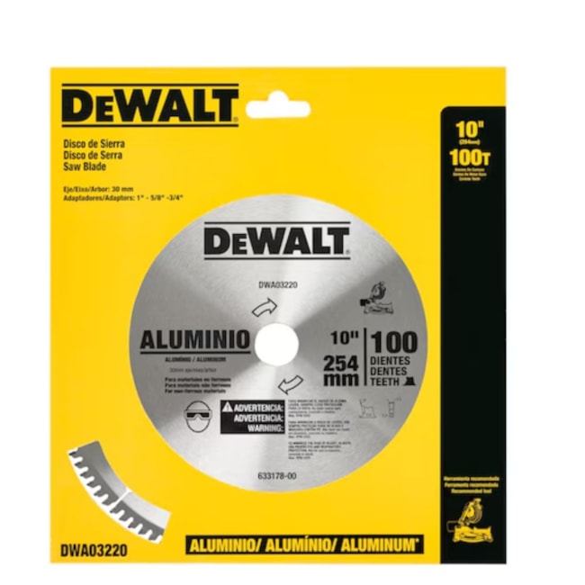 Disco de Serra Circular Widia 10'' X 100 Dentes DWA03220 DEWALT-d8afb35a-92cf-4fc8-86bf-5ff9efeed789