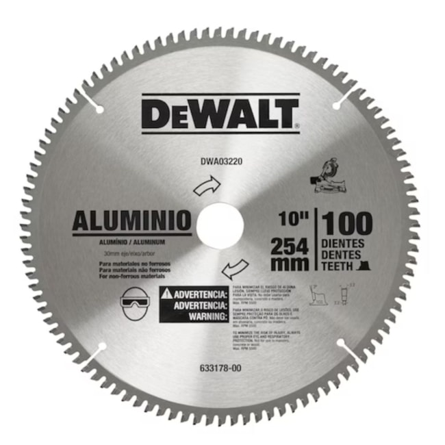 Disco de Serra Circular Widia 10'' X 100 Dentes DWA03220 DEWALT-807b1b63-2ef1-4ddc-827b-ed9a58dd6329