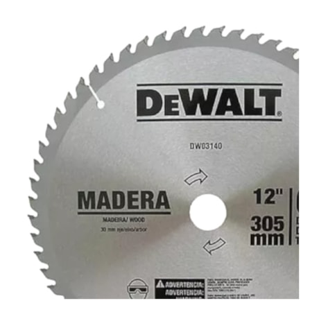 Disco de Serra Circular Widia 12'' 60 Dentes DWA03140 DEWALT-39c74ae5-7220-4653-969f-f4b9b926965c