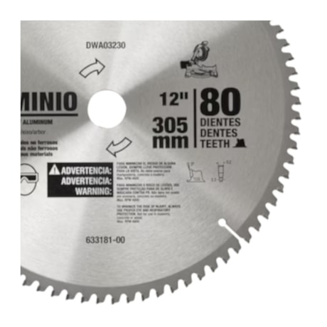 Disco de Serra Circular Widia 12'' 80 Dentes DWA03150 DEWALT-c270ab44-e8f3-4111-bd7c-a8de8d2dd385