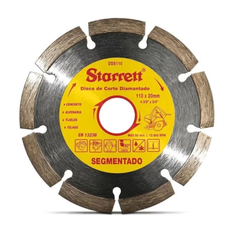 Disco Diamantado 100mm DDS110 STARRETT-34c94a48-3d43-4393-a9a3-243f9c2ef038