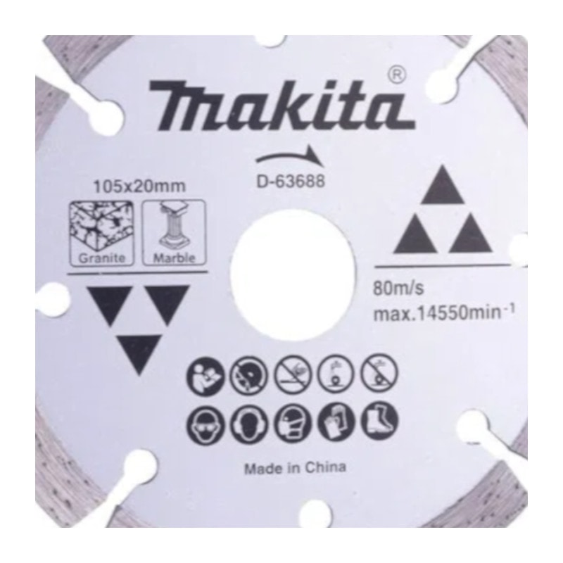 Disco Diamantado 105x20.0mm D-63688 MAKITA - Anhanguera Ferramentas